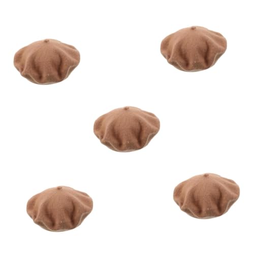 Béret en laine pour femme lot de 5 casquettes chaudes et douces contre le froid