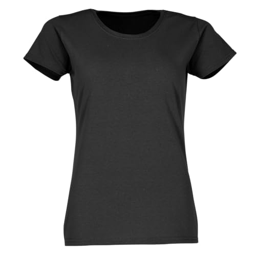 Fruit of the Loom Ladies Valueweight T Damen T-Shirt Black XS