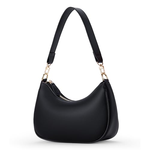 Chelmon Shoulder Bag for Women Cute Hobo Purses Handbags Underarm Purse | Black,...