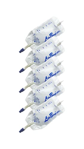 LiteBag Urine Drainage Bag, 600mL with Anti-Reflux Valve, 50cm Silicone Tube and Cloth Backing 1300/0061 (5)