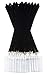 12 Pack Cruise Lanyard with Waterproof ID Card Holder, Colorful Solid Color Durable Lanyard with Badge ID Holder for Badge Card and Carnival Sail (Black)
