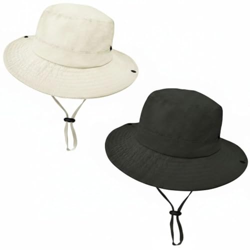 Image of Outdoor Kids Sun Hat UPF 50+ Quick Dry Foldable Bucket Hat Lightweight Adjustable Fishing Safari Hat for Girls and Boys