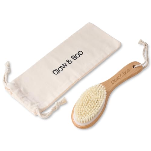 Bamboo Dry Body Brush for Shower and Bath
