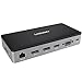Lasuney USB C Hub, Type C Adapter, 8-in-1 Dongle with USB-C PD 3.0, 4K HDMI & VGA, 3 USB 3.0, SD/TF Card Reader, Compatible for MacBook Air Pro, Chromebook and Other Type C Laptops