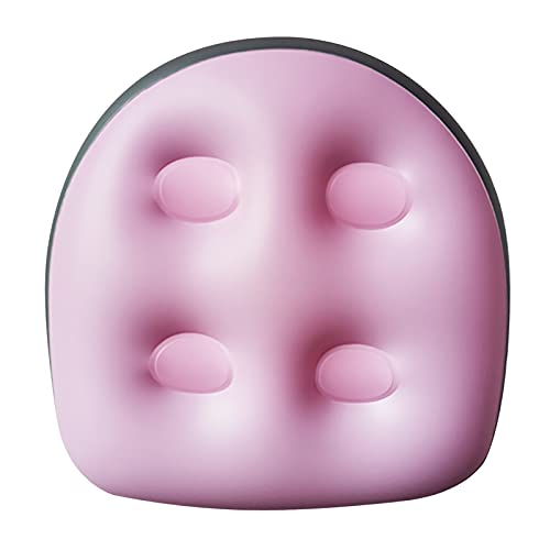 Preisvergleich Produktbild Aufblasbares Kissen, Whirlpool- und Whirlpool-Sitzkissen mit Saugnapf-Rückenlehne zur Unterstützung des Badewannen-Sitzkissens weiches aufblasbares Massagekissen (Pink)