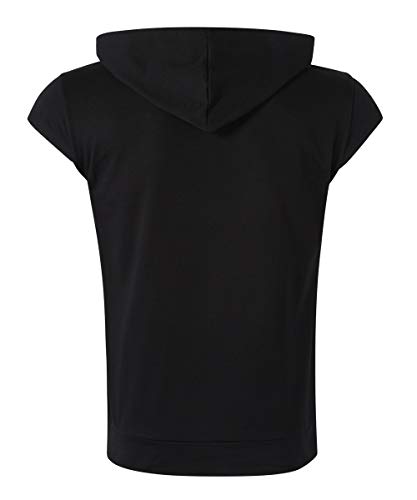 Homme Debardeur à Capuche Sport Musculation Tank Top sans Manches Maillot Sleeveless T-Shirt Fitness Bodybuilding Sweats de Running – Image 6