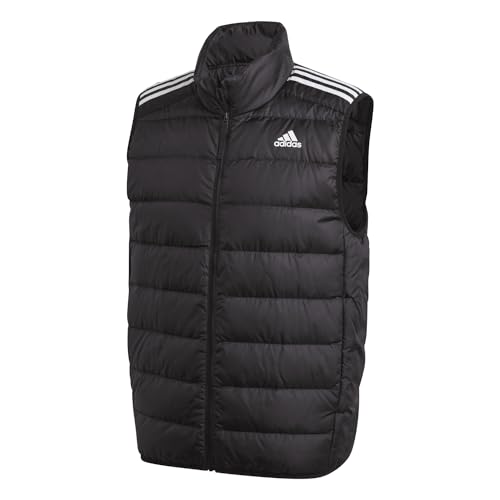 adidas Men's Essentials Light Down Vest, Black, XS