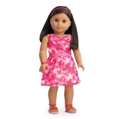 American Girl - Red Hearts Ruffle Outfit for Dolls - Truly Me 2016