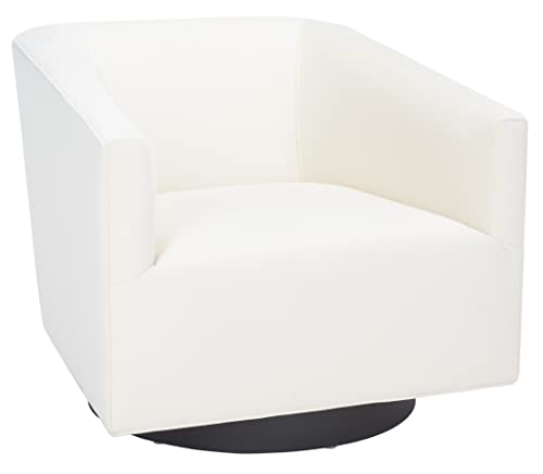 Sillón giratorio terciopelo crema miniatura 1