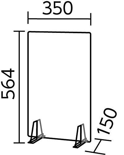 Amazon | アーテック 飛沫防止ﾊﾟﾈﾙﾊﾟｰﾃｰｼｮﾝｾｯﾄ 小 51448 /2mm厚PET製