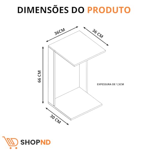 Mesa Lateral de Canto Apoio Encaixa no Braço do Sofa para apoiar Notebook Prato Copo (Preto)