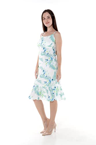Hawaii Hangover Women's Hawaiian Mermaid Ruffle Dress Lotus and Orchid4