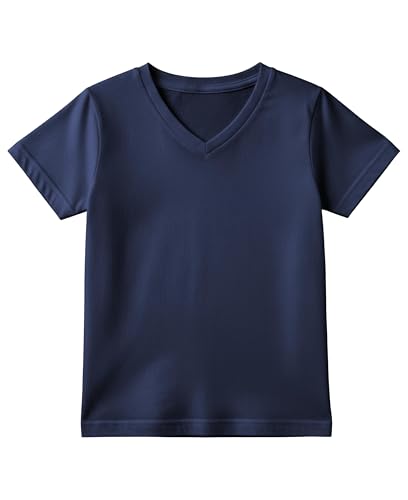 Andrew Scott Youth Athletic T-Shirts | Dry-Fit Moisture Wicking Short Sleeve V Neck Tees | Boys Girls | Multi Packs2