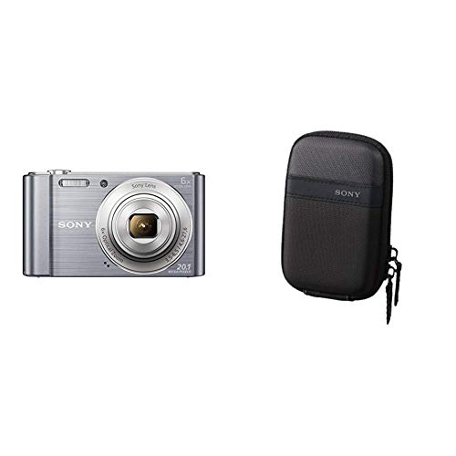 DSC-W810 Digitalkamera (20,1 Megapixel, 6X optischer Zoom (12x digital), 6,8 cm LC-Display, 26mm Weitwinkelobjektiv, SteadyShot) Silber &