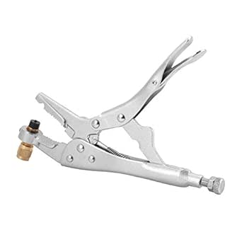 Refrigerant Recovery Tube Locking Plier - HVAC AC Repair Tool With 1/4" SAE Interface