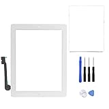 OuiSmart VITRE Tactile pour IPAD 3 Blanc PRÉ ASSEMBLÉE + Joint Blanc + Outils