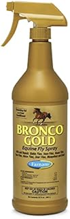 Farnam Bronco Gold Horse Fly Spray, Grooming Aid, Coat Conditioner, 32 Ounces, Quart Spray