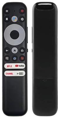 Universal for TCL Google TV Remote Control, Compatible with TCL 4K UHD HDR LED QLED QD-Mini LED Smart TVs (No Pairing Required)
