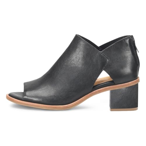 YDN Women's Peep Toe Booties Low Chunky Block Heels Back Zipper Sandal Ankle Boots Comfy Dress Daily Shoes Size 4-16 US2