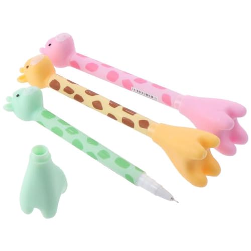 Set de 12 bolígrafos de gel con diseño de jirafa miniatura 5