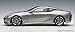 AUTOart Lexus LC500 Sonic Titanium Silver with Dark Rose Interior and Carbon Top 1/18 Model Car 78871