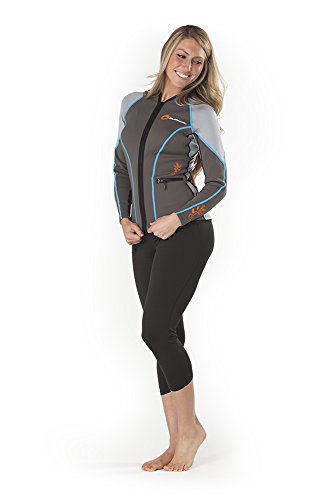 Supreme Women's Catch 1.5Mm Poly Hybrid Jacket, Light/Dark Gray, 4 - Standup Paddleboarding, Kayaking & Water Sports #TOP7
