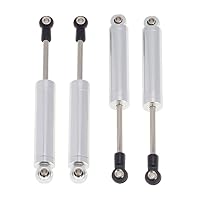 KEEDA Amortiguador De Resorte Integrado Para Coches RC 1/10 – 70 Mm, Plata, Compatible Con SCX10 TRX-4