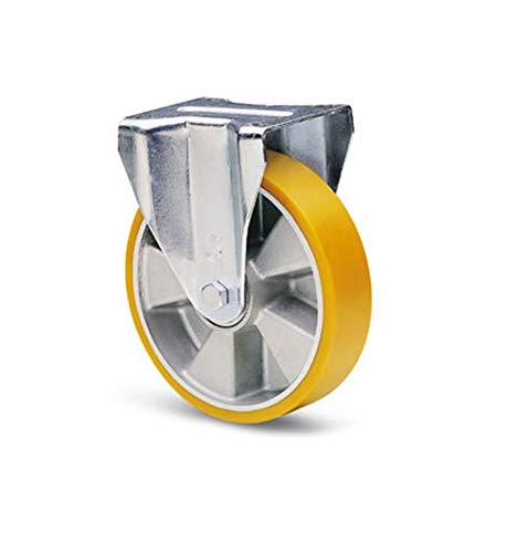 AVO 37A RUOTA CON RIVESTIMENTO IN POLIURETANO 160X50 SUPPORTO FISSO IN ACCIAIO