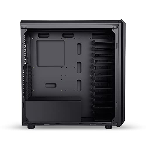 Image of Ant Esports Vanguard Mid- Tower Computer Case /Gaming Cabinet - Black | Supports E-ATX, ATX, Micro-ATX, Mini-ITX | Pre-Installed 2 x 120mm Fans in Front and 1 x 120 mm Fan at Rear