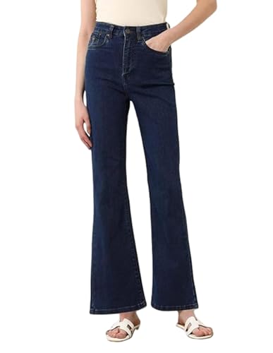 Image of ADBUCKS Women's Wide Leg Fit Mid Rise Bootcut Jeans Bell Bottom Jeans II Wide Leg