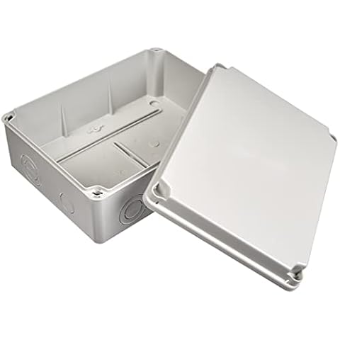 IDE EX231 IP65-IP67 Caja Estanca de Derivación con Tapa Opaca y Entradas Pretroqueladas, Gris, 179 mm x 244 mm x 99 mm Cover