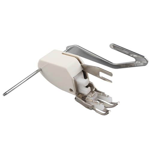 Jopto Pied de Biche de Machine à Coudre Double Entrainement Pied Presseur Surjeteuse avec Guide de Courtepointe Reglable P60444/5 mm pour Singer Brother Janome Babylock...