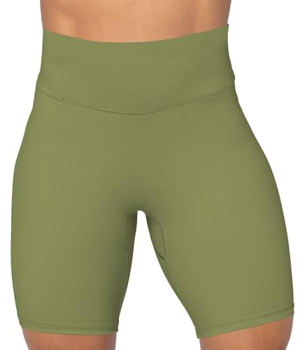 Image of Sunzel No Front Seam High Waist Biker Shorts for Women, Squat Proof Yoga Workout Gym Bike Shorts | 3, 5 Or 8-Inch Inseam, High Waisted, Tummy Control, No Front Seam, Buttery Soft, Compression Fit, Squat Proof