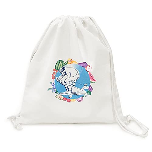 Sac en tissu pliable illustration de snowboard avec sangle de transport