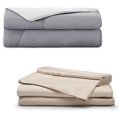 ACCURATEX Sand Cal King Cooling Sheets adn Comforter