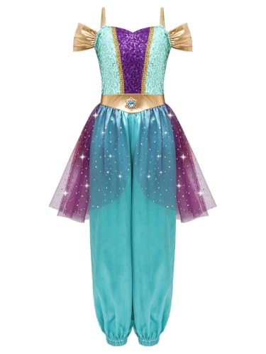 Traje Princesa Árabe Kombianzug Baile del Vientre y falda larga para danza oriental