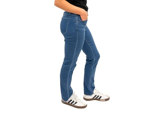 1822 Denim Women's 30" Better Butter Mid-Rise Slim Straight Jeans2