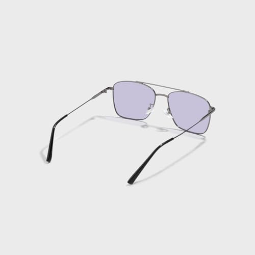Image of SAM AND MARSHALL VEIN Sunglass I 400% UV Protection I Metal Sunglass I Square Sunglass I Double Bar I Unisex