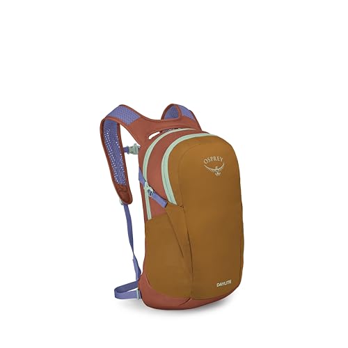 Image of Osprey Daylite Commuter Backpack - Lightweight Everyday Bag with Laptop Sleeve, Bottle Pockets, Barley Brown /Multi