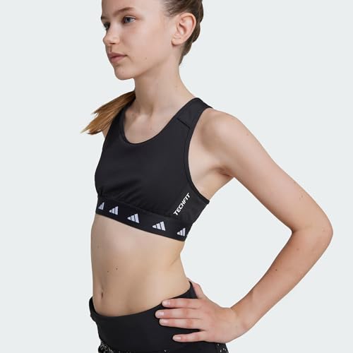 Sujetador Techfit Power React de adidas para niña negro 5
