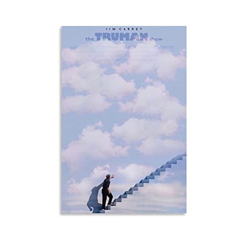 LINSHEN Poster de film Truman Show - Peinture décorative sur toile - Pour salon, chambre à coucher - 12x18inch(30x45cm) Cover