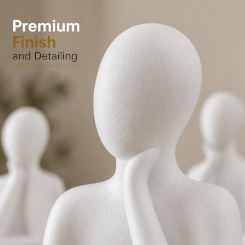 Image of Family Statue - Set of 4(5 inches) | Abstract Human Figurines for Home Decor | Decorative Statues for Living Room, Bedroom & Shelf Decor | Gift for Housewarming & Anniversary