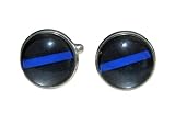 Thin Blue Line Cufflinks, Police Lives Matter Cufflinks, Law Enforcement Cufflinks, Police Officer C