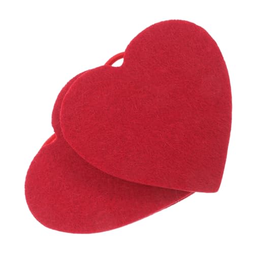 NAMOARLY Heart Shaped Felt Wristband Party Supply Bracelet Diy Craft Kit for Valentines and Handmade Decor