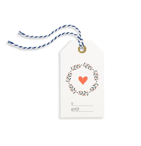 Patriotic Kraft Tags For Gift Wrapping And Labeling (Red White Blue Christmas Tags 48 Pcs) #TOP3