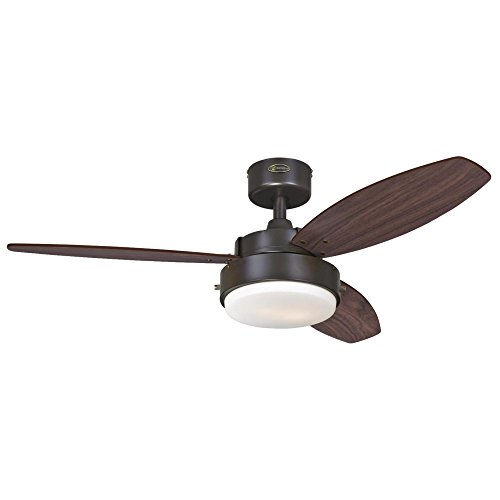 Westinghouse 7201900 Alloy Indoor Ceiling Fan with Light, 42 in, Oil Rubbed Bronze