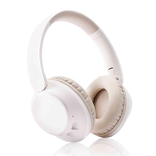 UrbanX A32 Bluetooth Headphones with Mic, 20H Play, White