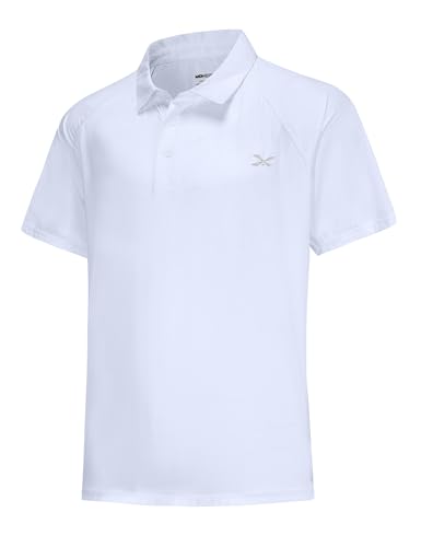 MOHEEN Men's Moisture Wicking Short Sleeve Polo Shirts UPF 50+ Lightweight Performance Golf Shirts M-6XL