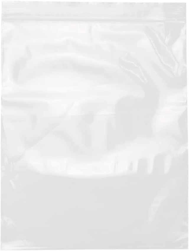 12" X 15" (100 Bags) 2 Mil Clear Reclosable Zip Plastic Poly Bags with Resealable Lock Seal Zipper image 4