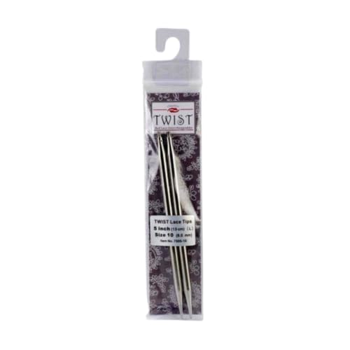 ChiaoGoo Needle Tips 5 inch (13cm) for Twist Red Lace Interchangeable Set Size US 5 (3.75mm) 7505-5